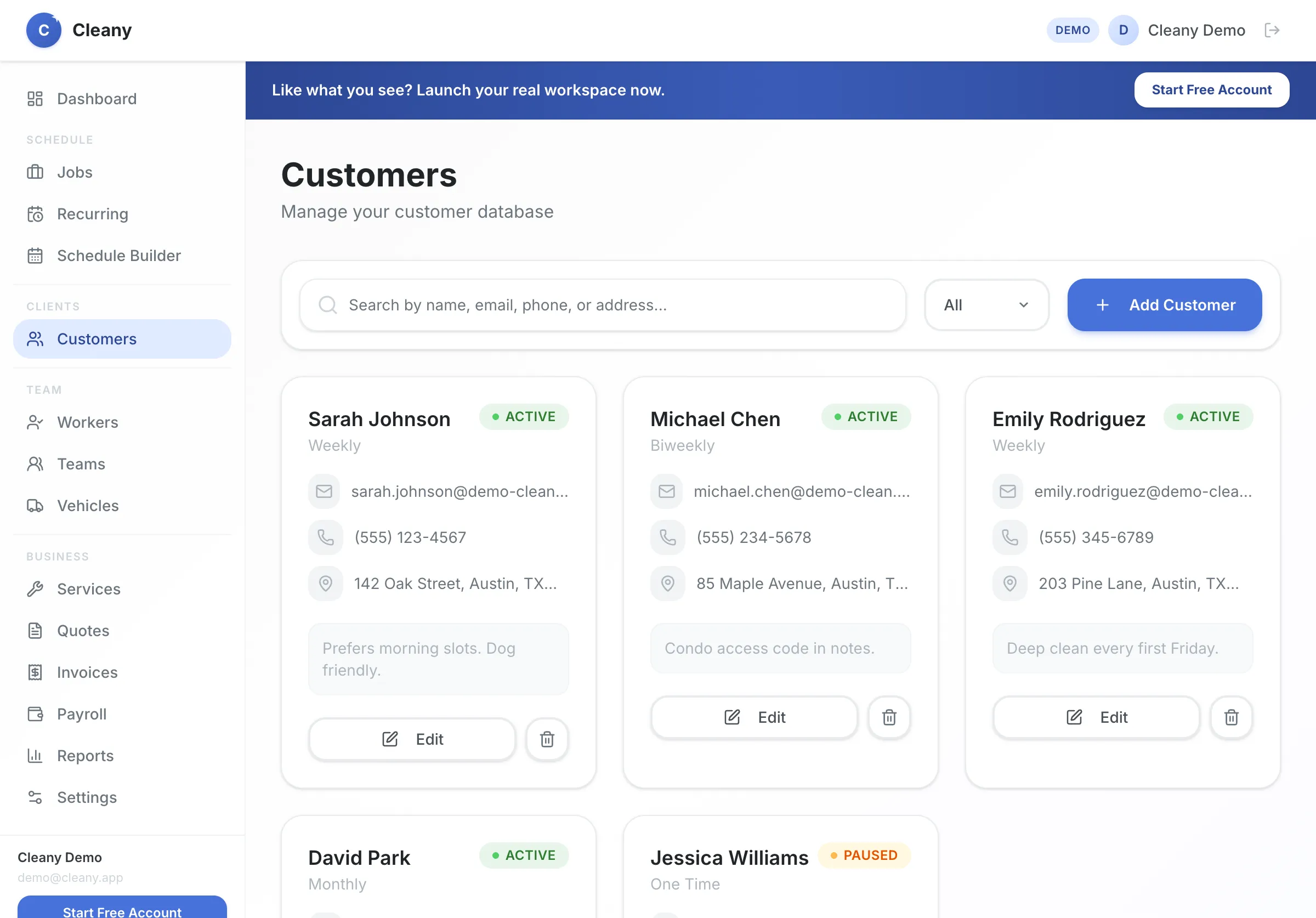 Gestión de Clientes