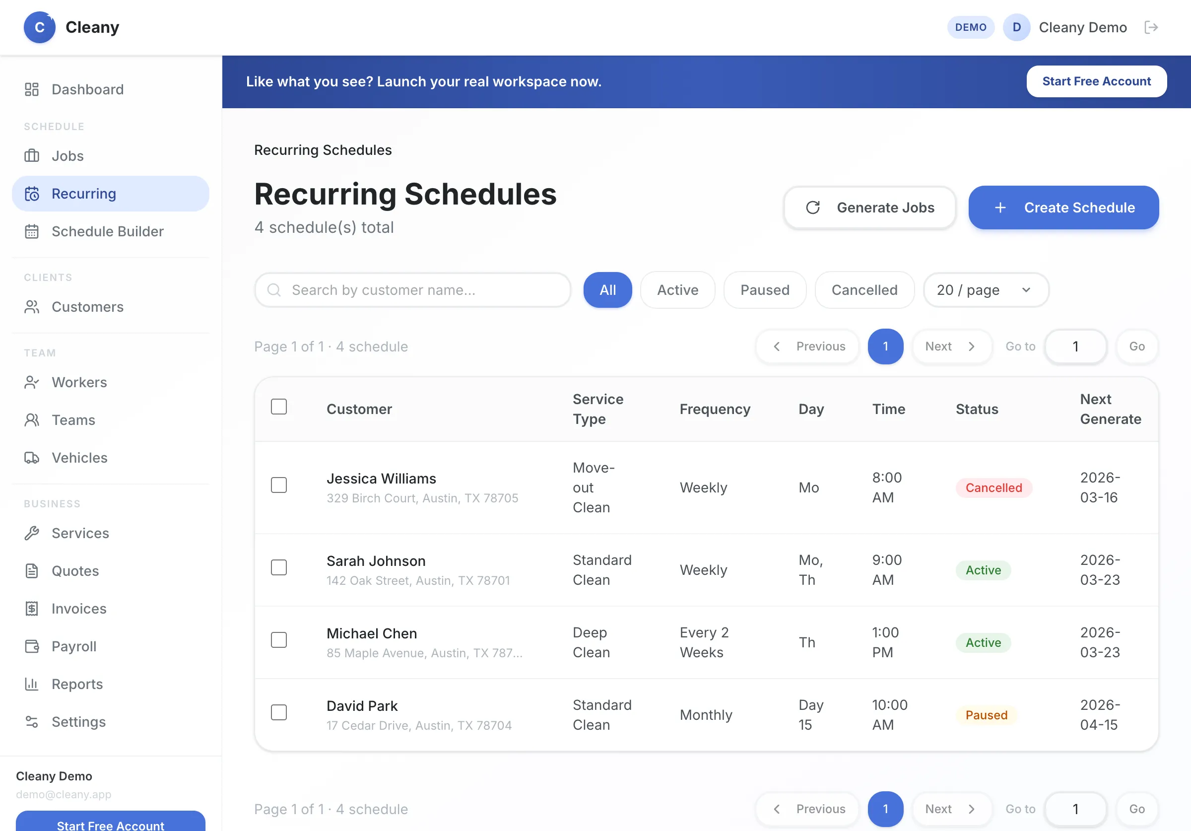 Programación Semanal